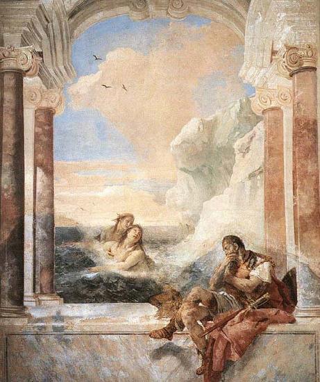 TIEPOLO, Giovanni Domenico Thetis Consoling Achilles Germany oil painting art